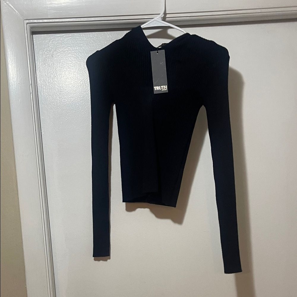 Truth Women's Black Long Sleeve Top XS NWT